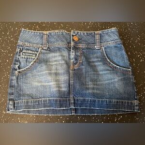 American Eagle Outfitters Distressed Denim Mini Skirt - Size 2